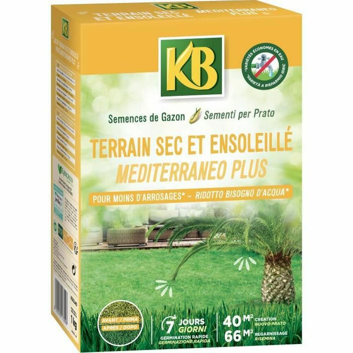 Zrna/žitarice KB Travnjak Mediteran 1 kg 40 m²