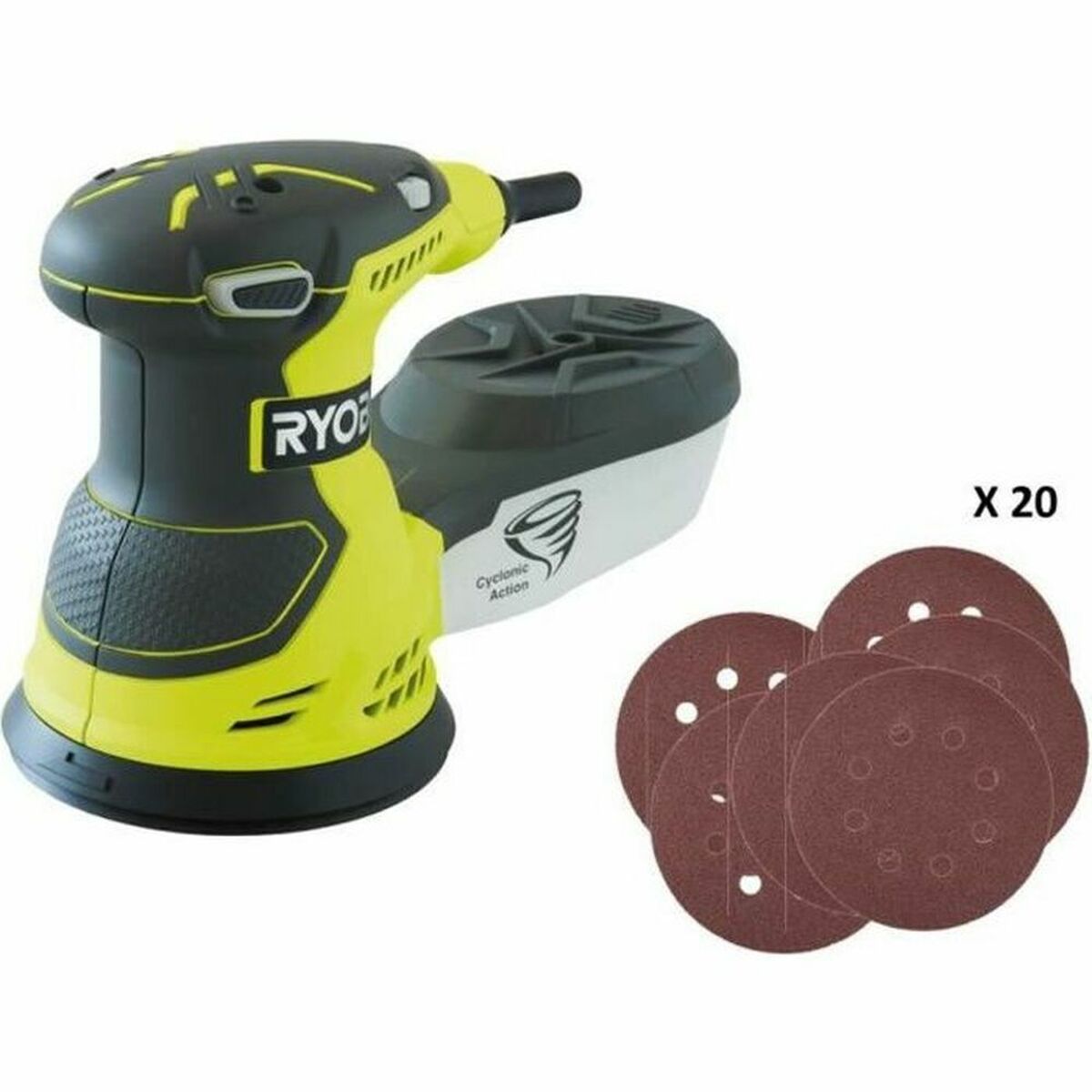 Vancentrična brusilica Ryobi ROS300A 300 W Ø 2,4 mm