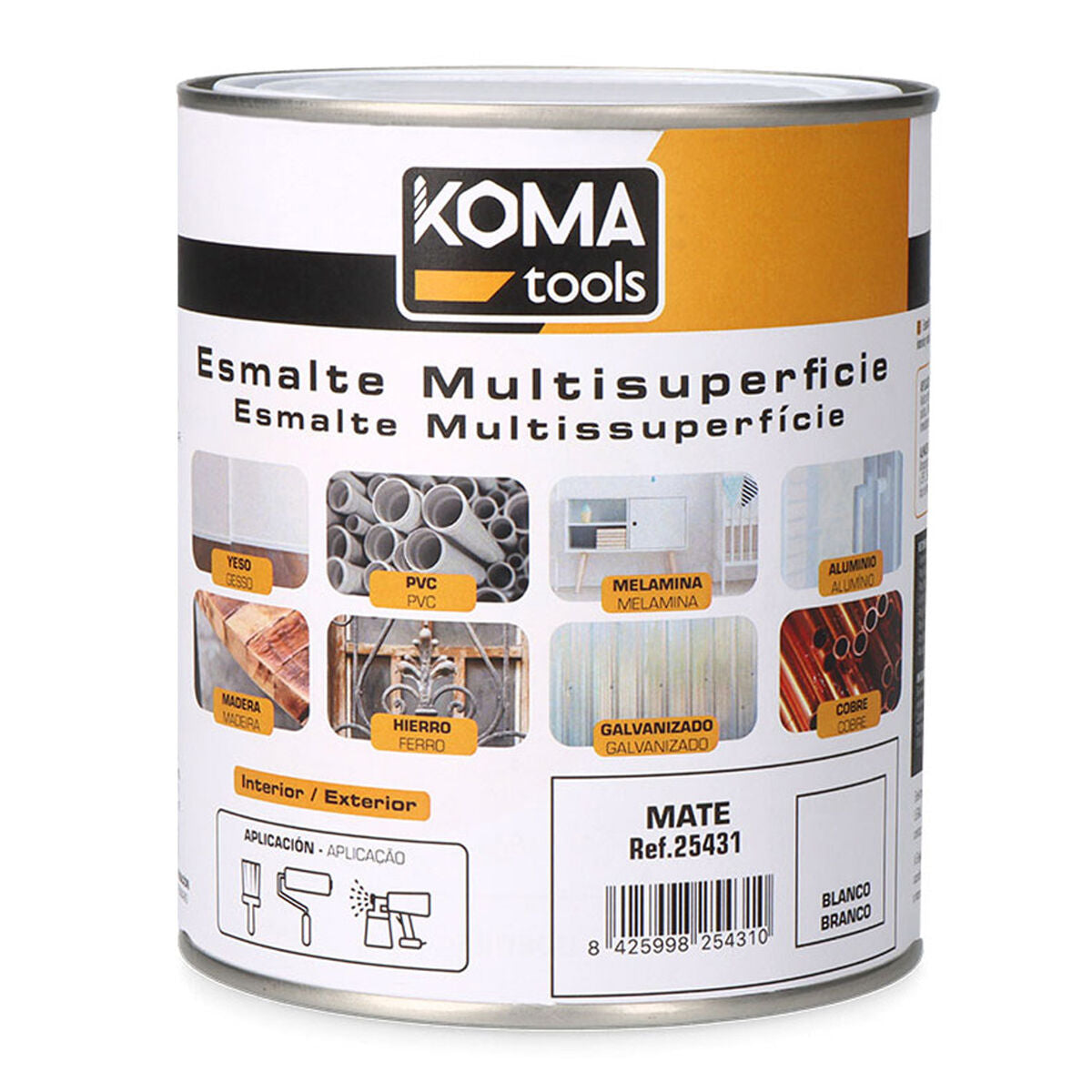 Akrilni lak Koma Tools Bijela Mat 750 ml