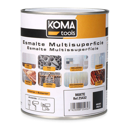 Akrilni lak Koma Tools Crna Mat 750 ml